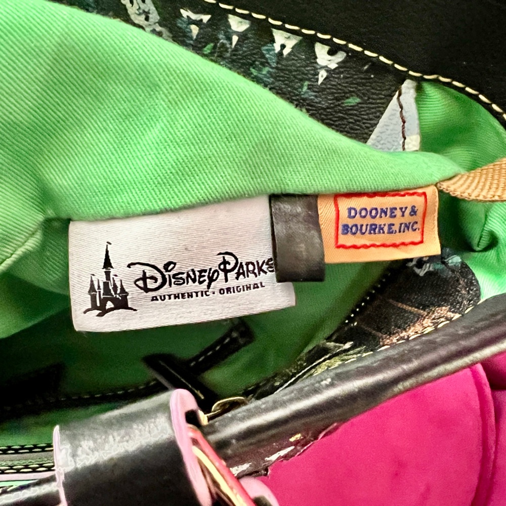 Dooney & Bourke - Disney Haunted Mansion Handbag & Keychain Rare Black Retired - Picture 12 of 16